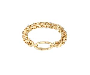 Elli Bracciale Donne Maglie di Base Chiusura ad Anello Colore Oro
