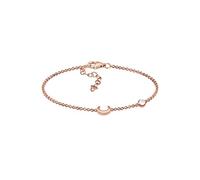 Elli Bracciale Donne Mezzaluna Stella Filigrana con Pietra di Luna in Argento Sterlino 925 Placcato Oro