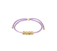 Elli - Bracciale Lettera Satin Viola 925 Sterling Silver Gold-plated Bracciali e Braccialetti 1 pieces female