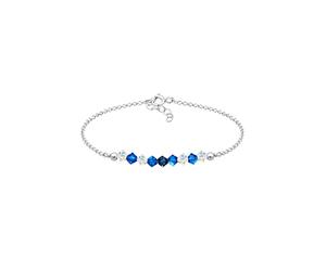 Elli Bracciale Perline per bambini rosa con cristalli in argento sterling 925