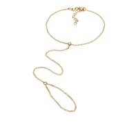 Elli - braccialetto con anello semplice con cristalli in argento sterling 925 Bracciali e Braccialetti 1 pieces female