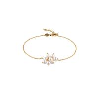 Elli - Braccialetto con Perle Swarovski, 925 Sterling Silver Gold-plated Bracciali e Braccialetti 1 pieces female