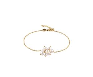 Elli - Braccialetto con Perle Swarovski, 925 Sterling Silver Gold-plated Bracciali e Braccialetti 1 pieces female