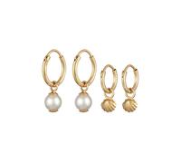 Elli - Braccialetto con Smile 925 argento placcato Orecchini 1 pieces female