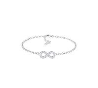 Elli Bracelet Women infinity Symbol infinity Basic with Crystals in 925 Sterling Silver