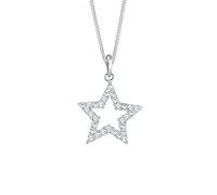 Elli Catenina con Pendente da Donna in Argento 925 con Cristallo Swarovski