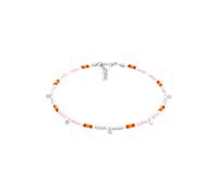 Elli - Cavigliera Ciondolo Placchetta Perline a colori in Argento Sterling 925 Gioielli per i piedi 1 pieces female