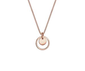Elli - Cerchio Placchetta Ciondolo Geo Look in Argento Sterling 925 Collane 1 pieces female