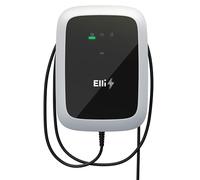 Elli Charger Pro 2045384 Wallbox | 11 kW | Cavo di tipo 2 da 7,5 m | RFID | MID | LAN/WLAN/SIM | OCPP/EEBus | Protezione DC | Adatto per tutte le auto elettriche e ibride di tipo 2