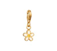 Elli - Charm senza pietra Fiore 925 Sterling Silver Gold-plated Ciondoli e charms 1 pieces female