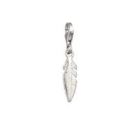 Elli - Charm senza pietra Piuma 925 Sterling Silver Collane 1 pieces female