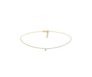 Elli - Choker Ciondolo Solitario in Argento Sterling 925 con Quarzo Tormalina Collane 1 pieces female