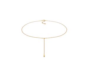 Elli - Choker Y-chain drop ball boho in argento sterling 925 Collane 1 pieces female