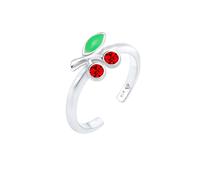Elli - Ciliegia con cristalli in Argento Sterling 925 Anelli 1 pieces female