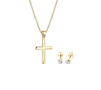 Elli - Ciondolo a Croce con spina di Cristalli in Argento Sterling 925 Set gioielli 1 pieces female