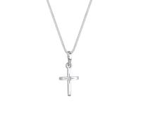 Elli - Ciondolo a Croce Incisione a Stella in Argento Sterling 925 Collane 1 pieces female