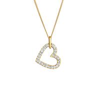 Elli - Ciondolo a cuore con cristalli in Argento 925 Collane 1 pieces female