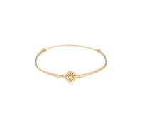 Elli - Ciondolo a forma di fiore con nylon in argento sterling 925 placcato oro Bracciali e Braccialetti 1 pieces female