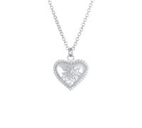 Elli - Ciondolo cuore Edelweiss Dirndl Look in argento sterling 925 Collane 1 pieces female
