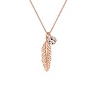 Elli - Ciondolo Piuma Boho con Cristallo in Argento Sterling 925 Collane 1 pieces female