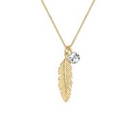 Elli - Ciondolo Piuma Boho con Cristallo in Argento Sterling 925 Collane 1 pieces female