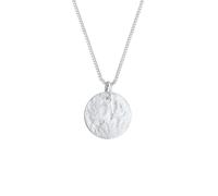 Elli - Ciondolo Placchetta Martellato in Argento Sterling 925 Collane 1 pieces female