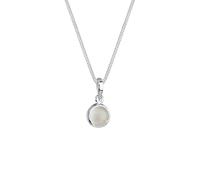Elli - Ciondolo Rotondo con Pietra di Luna in Argento Sterling 925 Collane 1 pieces female