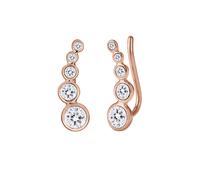 Elli - Clip per orecchio Geo con cristalli in Argento Sterling 925 Orecchini 1 pieces female