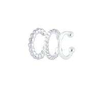 Elli - Clip per Orecchio Set Geo Minimalista Look in Argento Sterling 925 Orecchini 1 pieces female