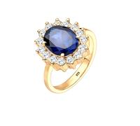 Elli - Cocktail Reale con Zaffiro Sintetico e Zirconia in Argento Sterling 925 Anelli 1 pieces female