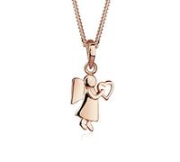Elli Collana Donne Talismano Cuore Angelo in Argento Sterlino 925