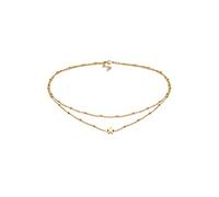 Elli Collana Choker in Argento Sterling 925 dorato catena con sfere look a strati stella per donna