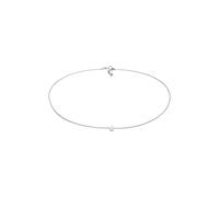 Elli Collana Choker Rosa Quarz Solitär Anhänger 925 Silber