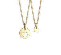 Elli Collana Cuore Cut-Out Madre Bambino Amore – Argento Sterling 925 placcato oro rosa 45 cm