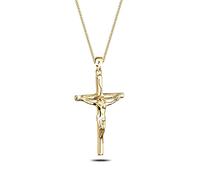 Elli - ciondolo croce fede religione classico in Argento Sterling 925 Collane 1 pieces female