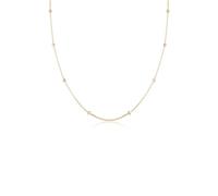 Elli Collana con Cristallo da Donna, in Argento 925, Oro, Misura 45