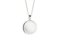 Elli - Collana con pendente Cerchio Cristallo di roccia Trasparente 925 Sterling Silver Collane 1 pieces female