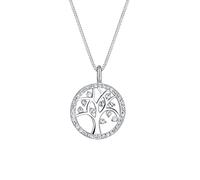 Elli Collana con Pendente con Cristallo da Donna, in Argento 925