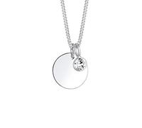 Elli Collana Donne Ciondolo Pietra di Nascita Aprile con Cristallo in Argento Sterlino 925