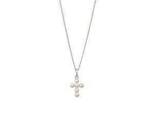 Elli - Collana con pendente Croce, mit Perlen von Swarovski®, 925 Sterling Silver Collane 1 pieces female