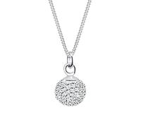 Elli Collana con Pendente da Donna, in Argento 925 con Cristalli