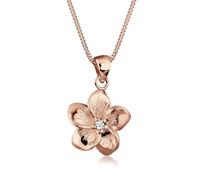 Elli Collana con Pendente da Donna In Argento 925 con diamante Bianco