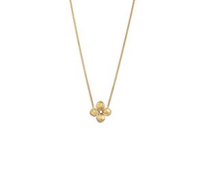 Elli - Collana con Perle Donne Ciondolo Fiore Catena Perla Sintetica Bianca Argento Sterling 925 45 cm Collane 1 pieces female