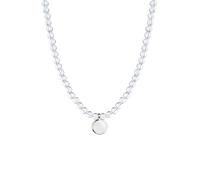 Elli - Collana con perline Cerchio Cristallo di rocca Trasparente 925 Sterling Silver Collane 1 pieces female