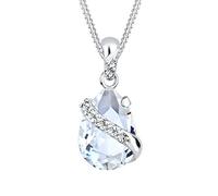 Elli Collana da Donna Argento 925 con Cristalli , 45 cm