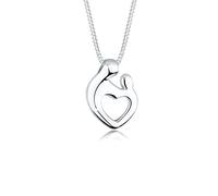 Elli Collana da Donna Ciondolo Cuore Elegante in Argento Sterling 925
