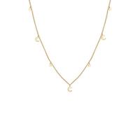 Elli Collana da donna con stelle a mezzaluna Astro Trend in argento sterling 925, Senza gemme