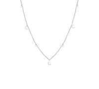Elli Collana da donna con stelle a mezzaluna Astro Trend in argento sterling 925, Senza gemme