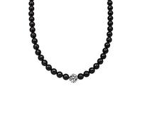 Elli Collana da Donna in Argento 925 con Onice Nero
