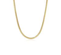 Elli Collana di alta qualità, piatta, elegante, a spina di pesce, in argento 925